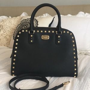 Michael Kors Large Black Saffiano Leather Satchel